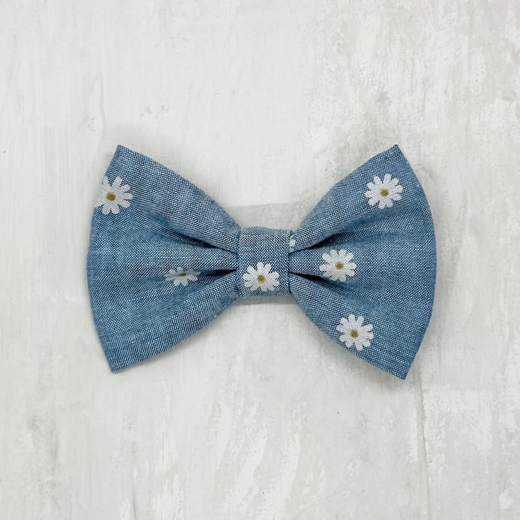 Classic Bow | Denim Daisy