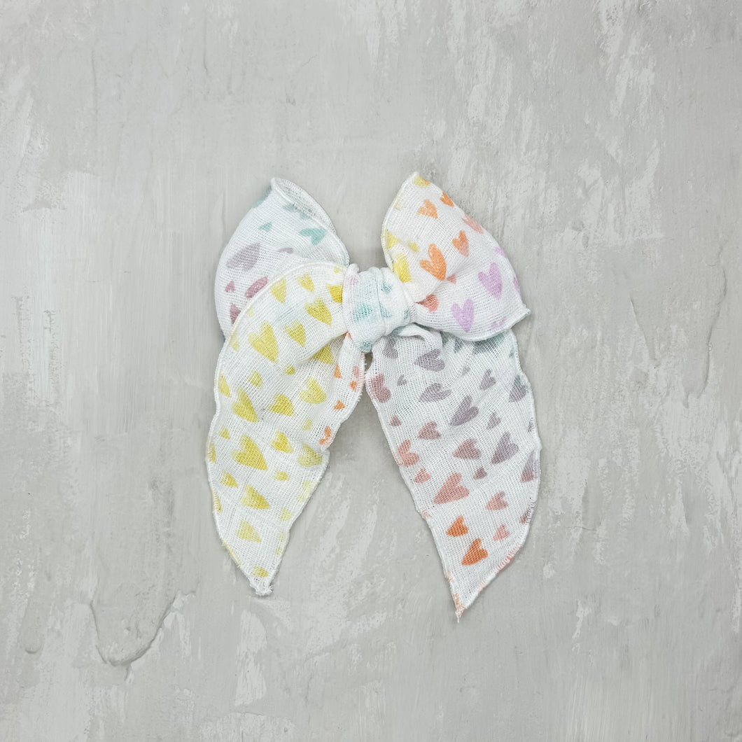 Fern Bow | Pastel Hearts