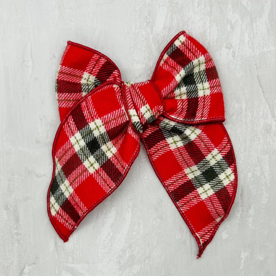 Fern Bow | Holiday Plaid