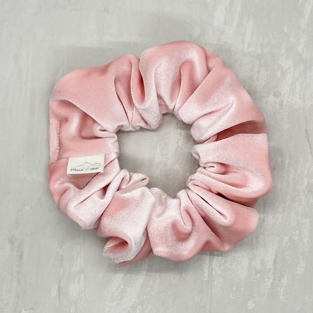 Velvet Scrunchies | Ballerina Pink