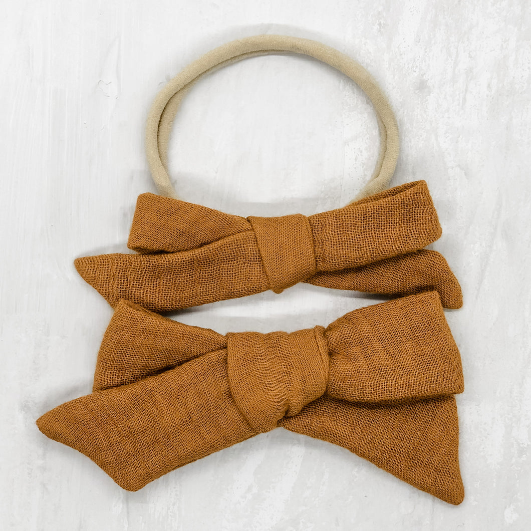 Hand Tied Bow | Ginger