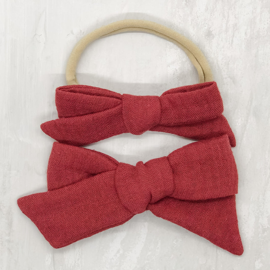 Hand Tied Bow | Amber