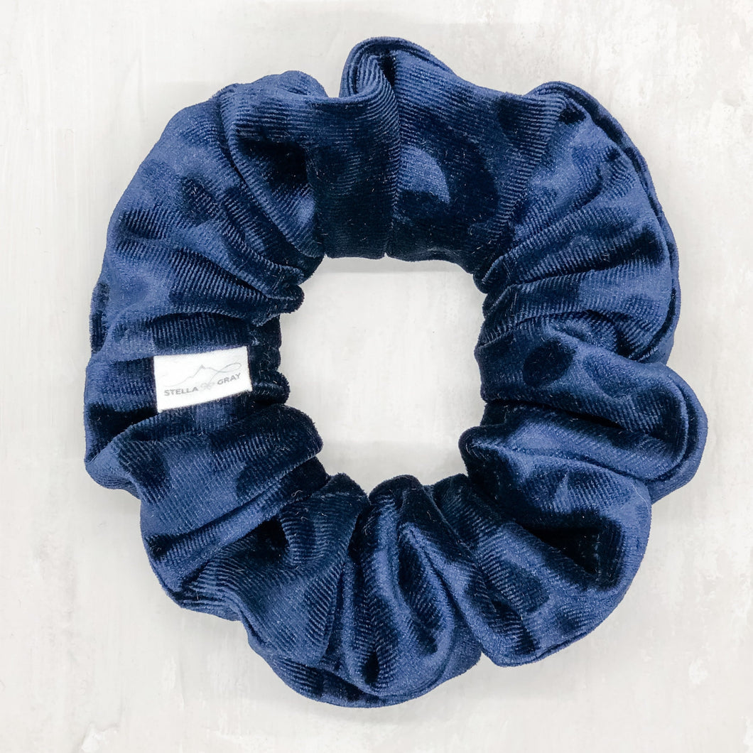 Velvet Scrunchies | Navy