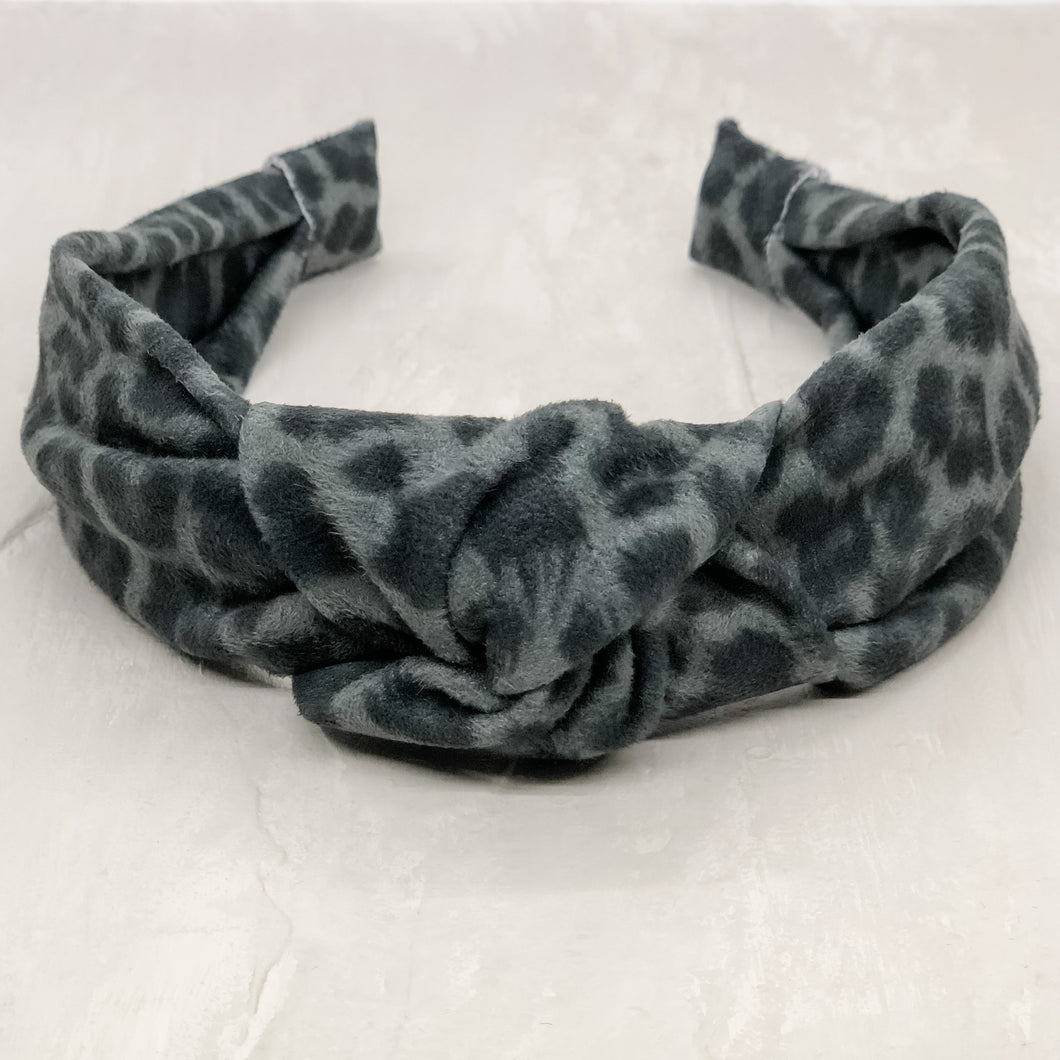Headband | Onyx Leopard