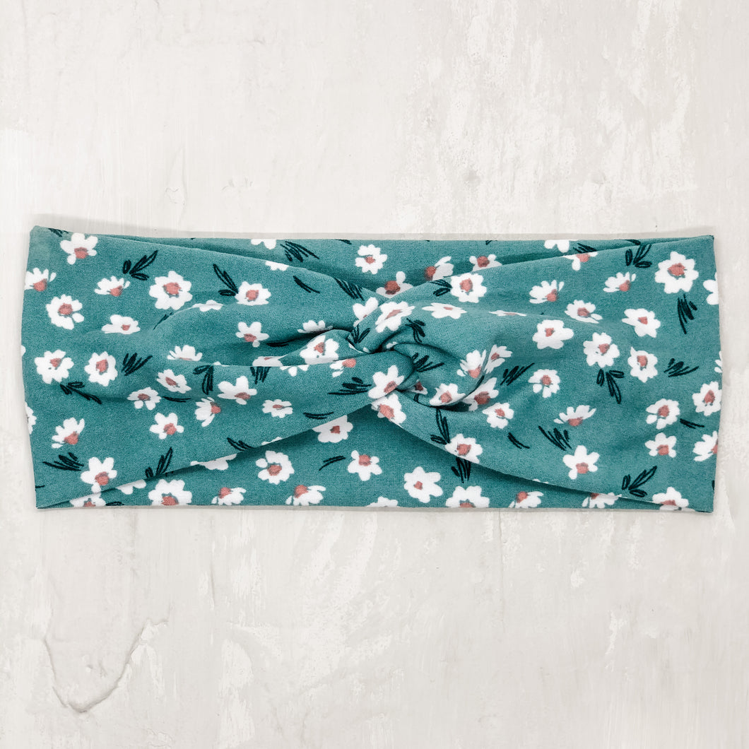 Head Wrap | Sketched Daisy